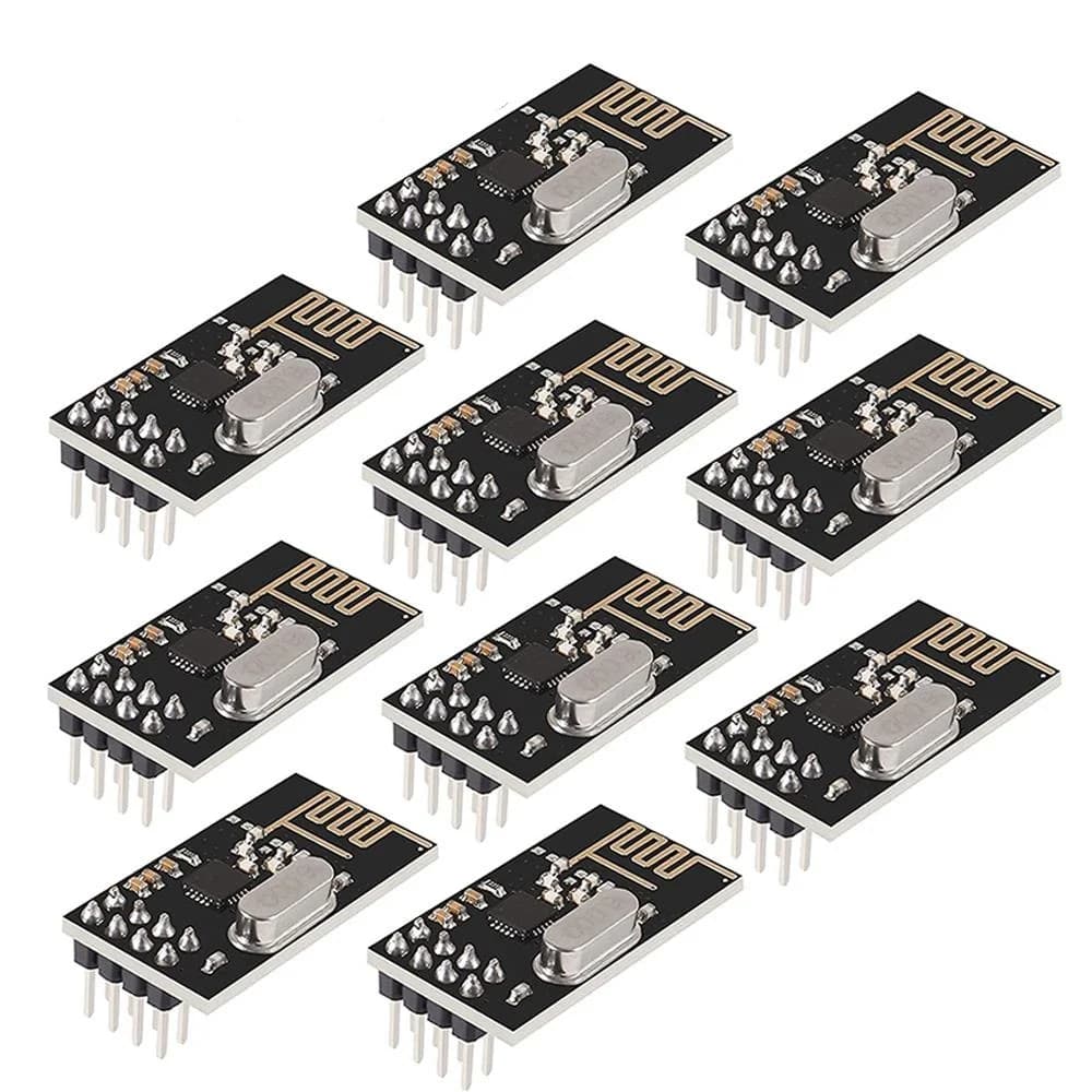 XZG 1-10PCS NRF24L01 2.4GHz 2Mbit/s Wireless Data Transmission RF Transceiver Module Board 1.9-3.6V For Arduino DIY