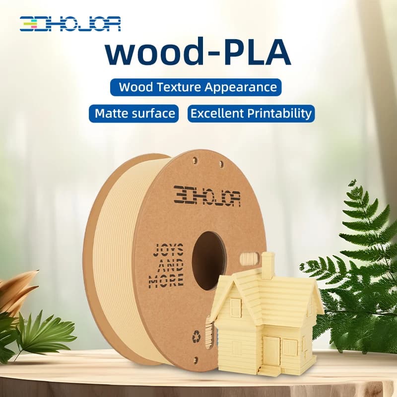 3D Printer 3D Filament LEGNO PLA 1.75MM 1KG FAI FROM YOU 3D Wood Toys Printing Material PLA 3D Wood Filament For Bambu Lab
