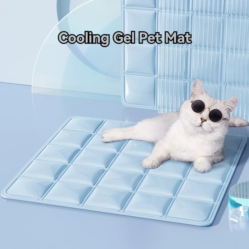 Summer Cooling Pet Ice Pad Cool Sleep Mat for Dogs Cats Breathable Chill Cushion Cat Mat Dog Cooling Bed Kennel for Hot Weather