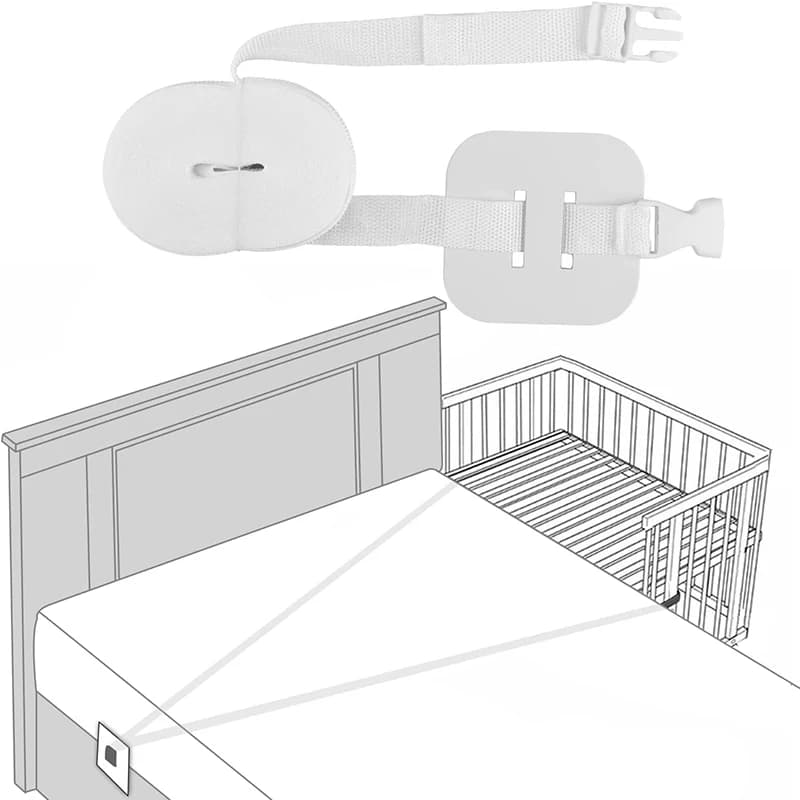 Connettore per letto Cinghia per materasso Lenzuolo per cintura Fissaggio per bambini Elementi di fissaggio Supporto per culla Ponte Corde Cinghie Doppia collegamento Gemelli Fissaggio