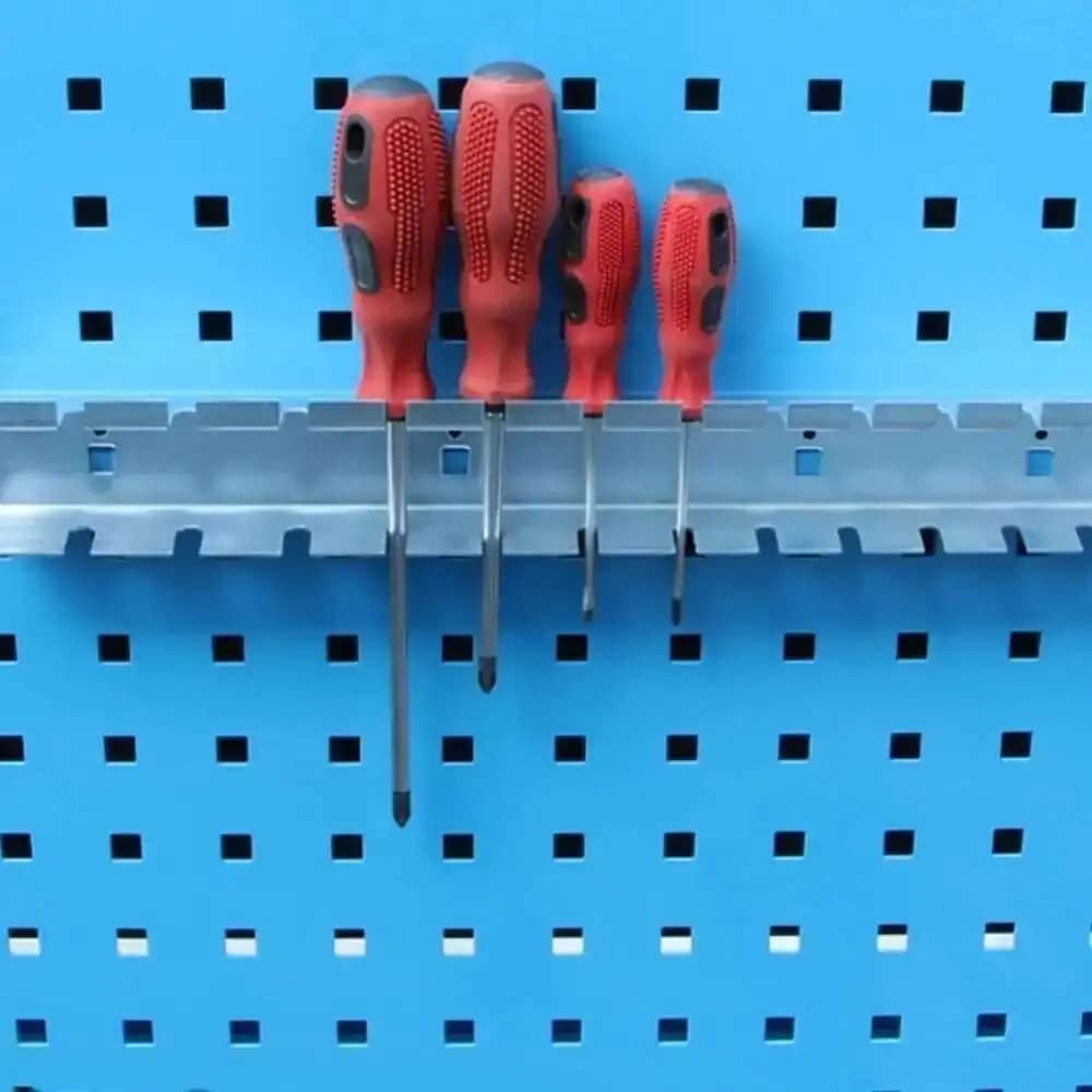 Gancio per esposizione in metallo, supporto per vite quadrato, foro per appendere, piastra, pannello forato, scaffale, hardware, strumento, organizzatore, gancio di stoccaggio