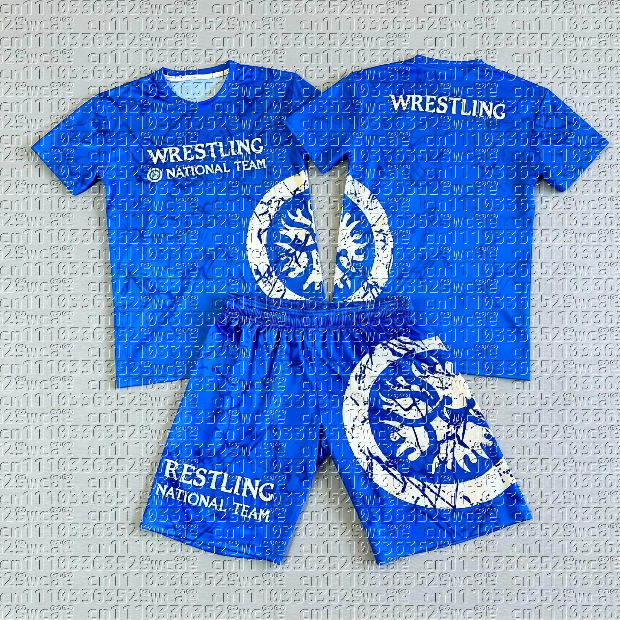 Completo Set T-shirt Uomo 2026 di Tendenza, Divisa Sportiva Squadra Wrestling, Uniforme Estiva Allenamento Squadra, Top Sportivo Adulti, Pantaloncini