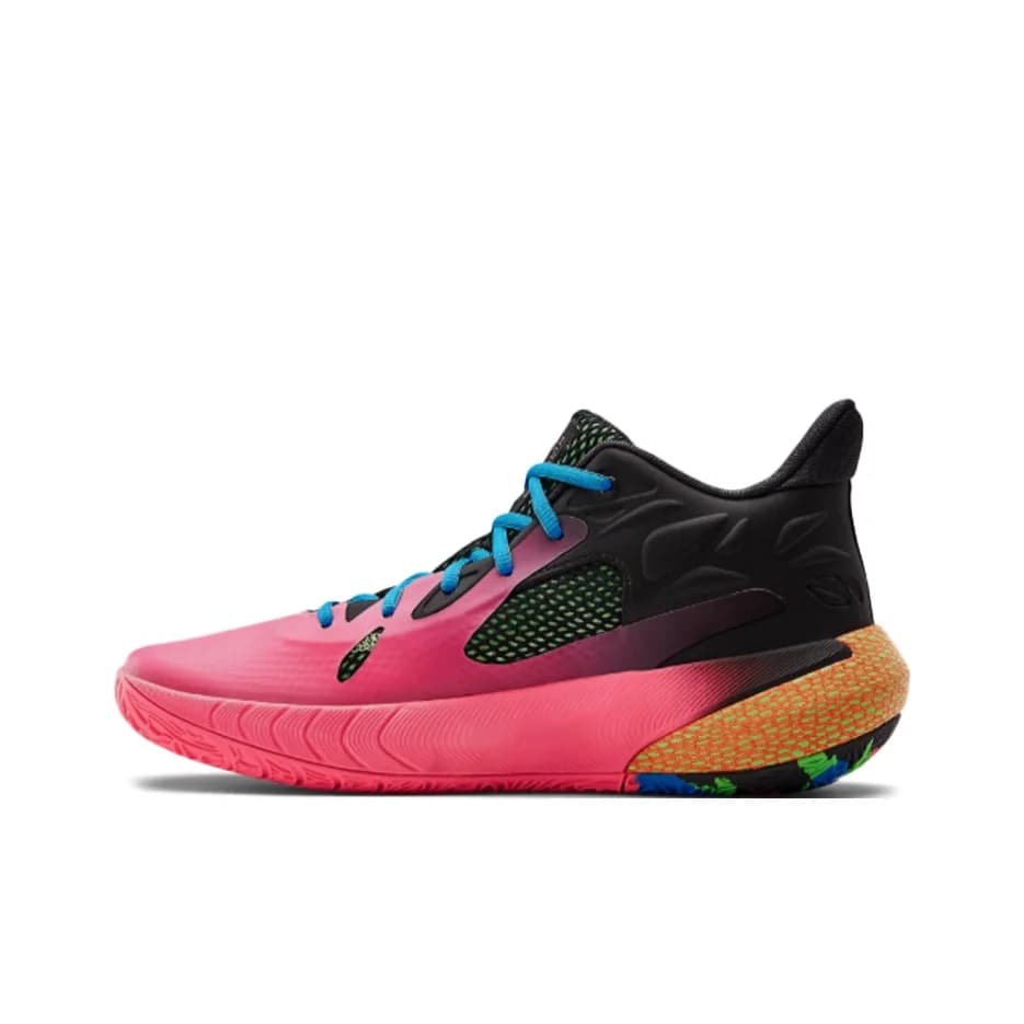 Under Armour Havoc 3 Basketball Shoes Unisex Mid Top Black/Pink 3023088-602