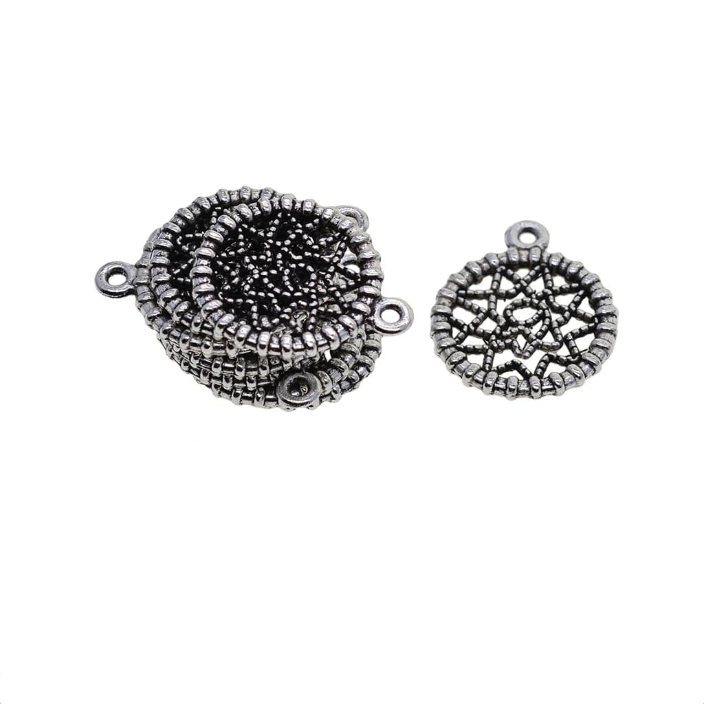 30pcs vintage silver metal Indian Dream Cather dreamcatcher dangle pendant