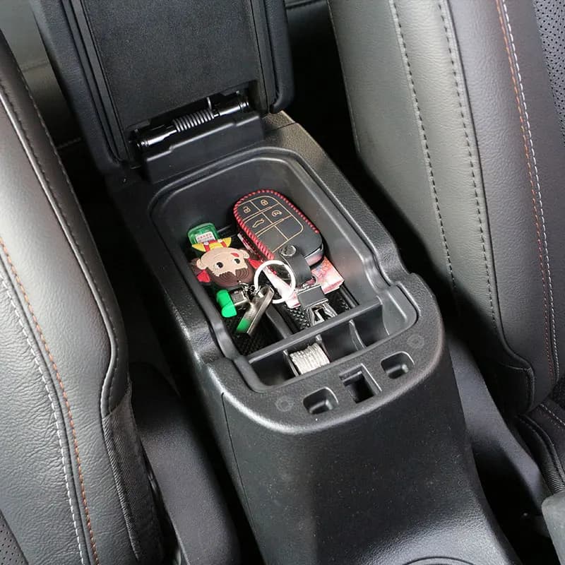 Contenitore portaoggetti per bracciolo auto in ABS per bussola Jeep 2 ° 2017 - 2020 accessori interni per organizzatore di guanti