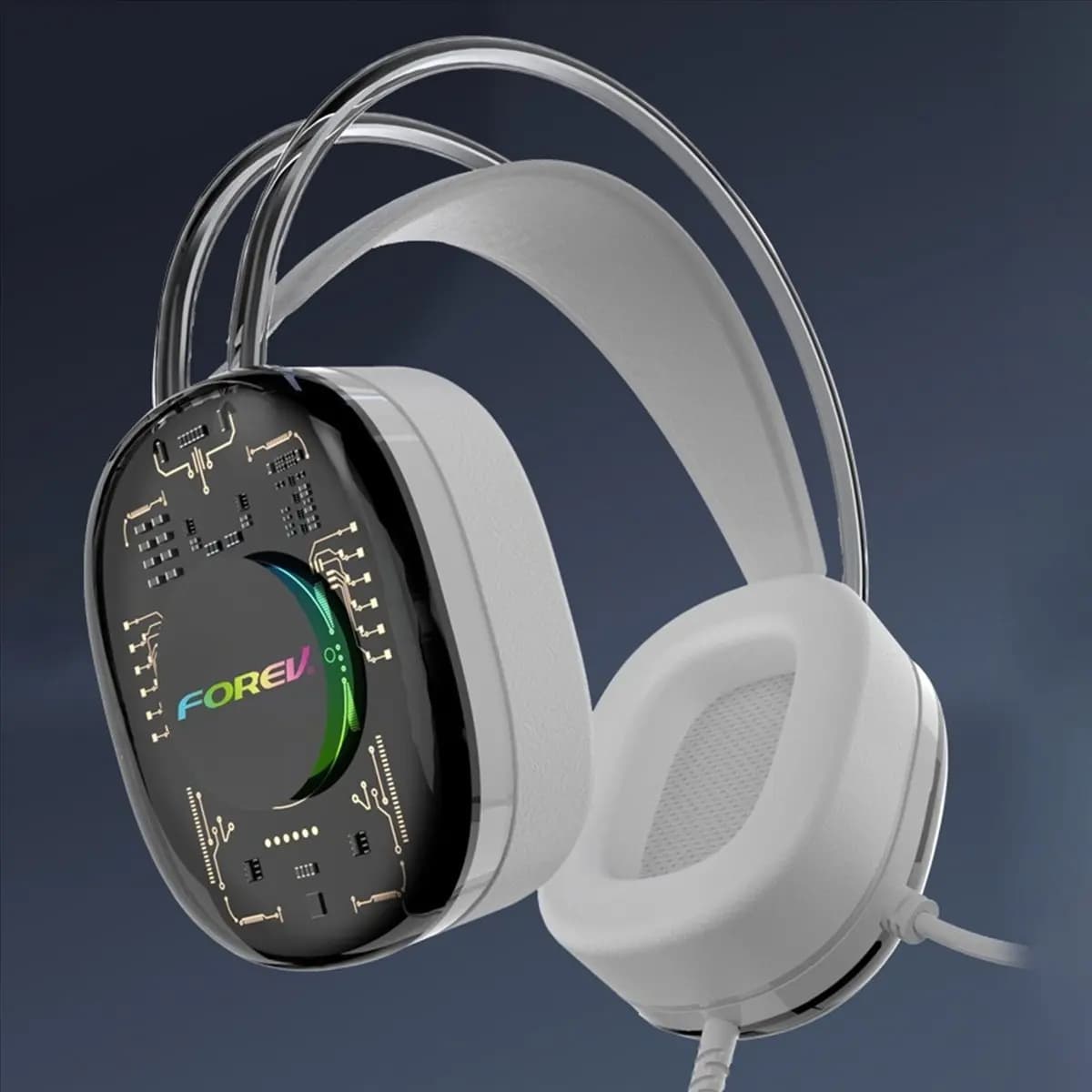 A46U FOREV Wired Gaming Headset Luminescence 5.1 Channel Headset Bass Earphone Headphone with Mic for Computer Pc Gamer