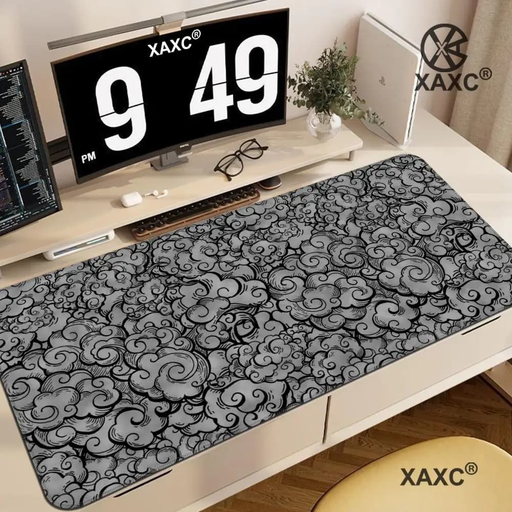 Japan Clouds XAXC Mouse Pad, tappetino per tastiera e mouse di grandi dimensioni, tappetino per mouse da gioco in gomma antiscivolo, tappetino per mouse per laptop