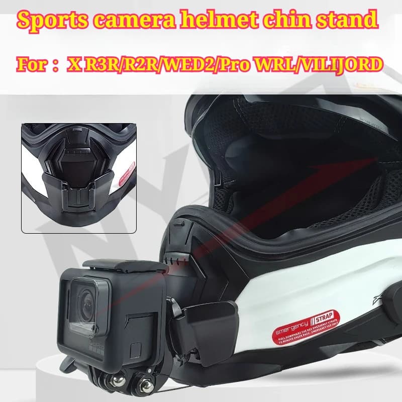 For X.WED2/Pro WRL/XR2/R3R/VILIJORD Helmet Mentonary Cycling Accessories for Gopro Insta360 Sports Camera Helmet Menton