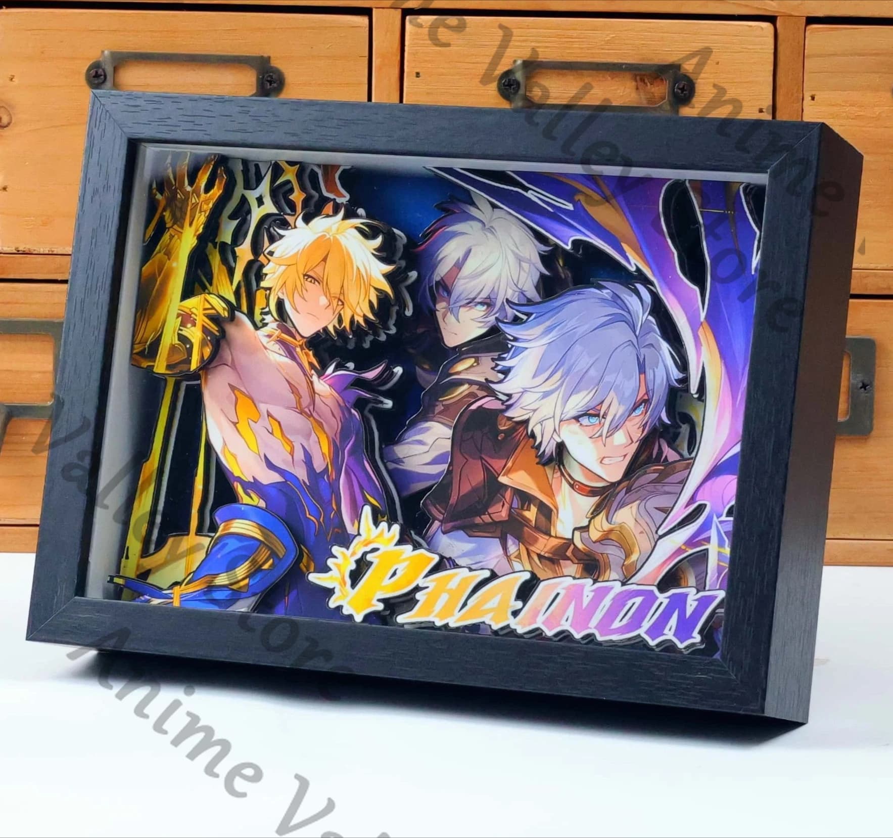 Anime Honkai: Star Rail Phainon Castorice Mydei Kafka Cosplay Frame for Photo Standing Sign Hand-made cartoon model hang the Christmas image