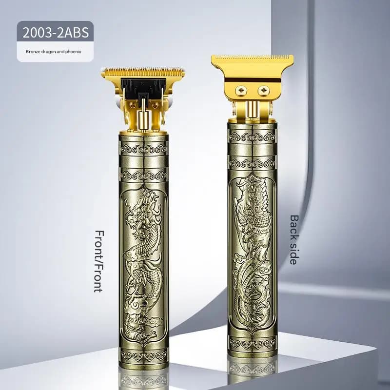 T9 Dragon & Phoenix Electric Haircut Push Handmade Calve Home Cutout Professional Oil Head Shaving Electric Barbiere