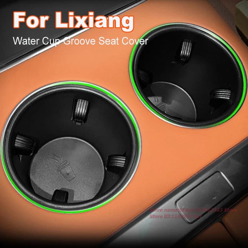 Per Ideal Lixiang L7 L8 L9 Coprisedile con scanalatura per tazza d'acqua Tappetino in silicone antiscivolo ammortizzante Accessorio modificato per interni auto