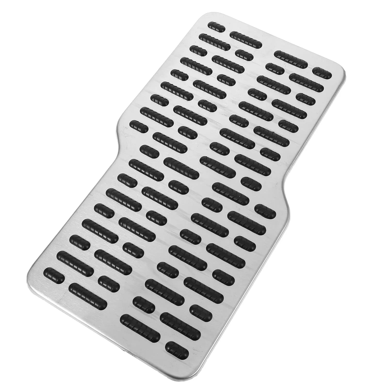 Car Pedal Repair Mat, Stainless Steel and Rubber Anti-slip Plate, Universal Car Accessories, Brake and Finger Pedal Pad