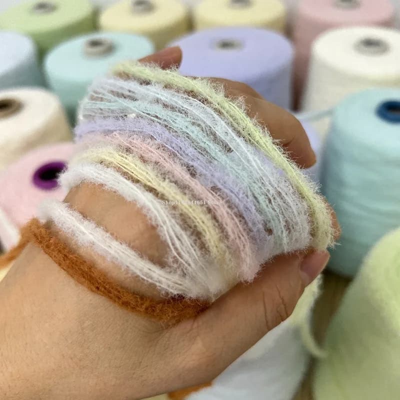 500g Milk Mousse 6-Ply Cloud Soft Yarn Balls for Hand Knitting Scarves Hats Sweaters Blankets Skin-Friendly Warm DIY Craft Yarn
