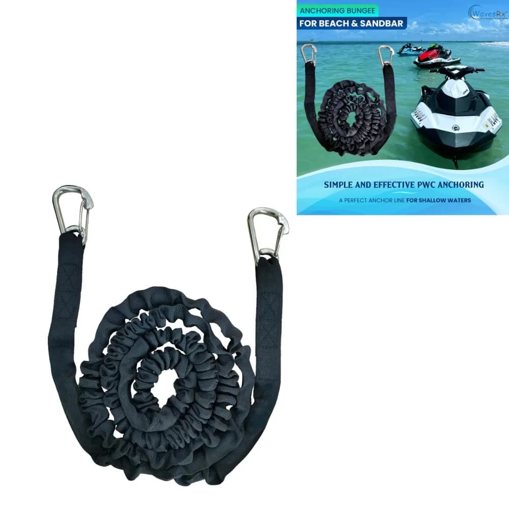 Double Clasp 3 Feet Elastic Cord for 304 Stainless Steel dock Bungee Jumping Line Boat PWC Kayak Elastic Cord for dock