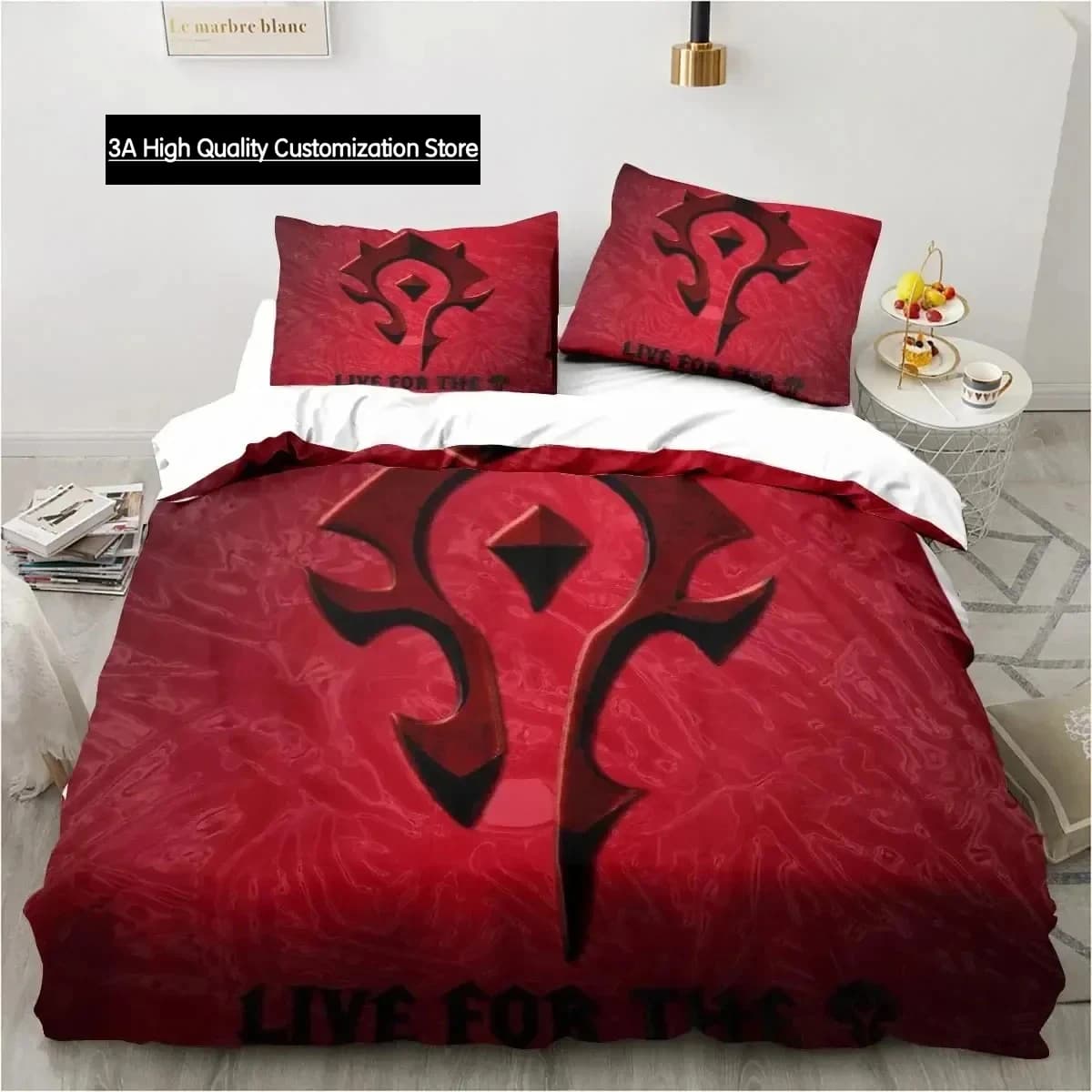 Gioco di stampa 3D Set di biancheria da letto World Warcraft Copripiumino Set da letto Copripiumino Federa Trapunte king size Queen Size Ragazzi Adulti