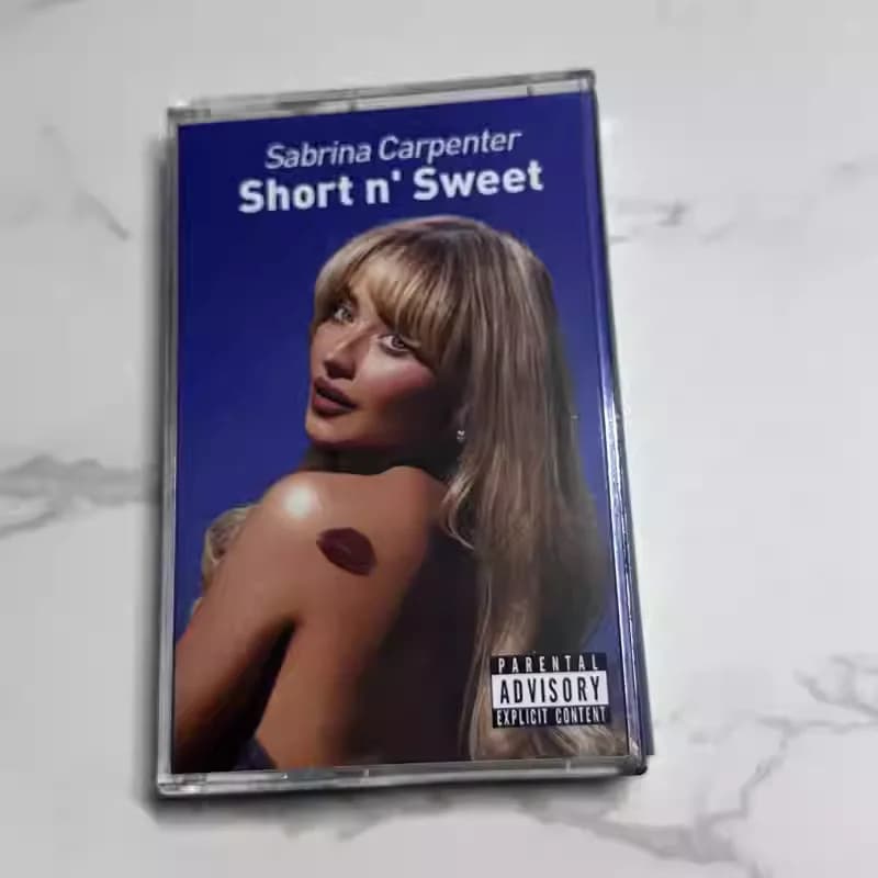 Cassetta Audio Vintage Pop Album Sabrina Carpenter Short n' Sweet, Cassetta Audio per Cosplay, Walkman, Collezioni e Regali