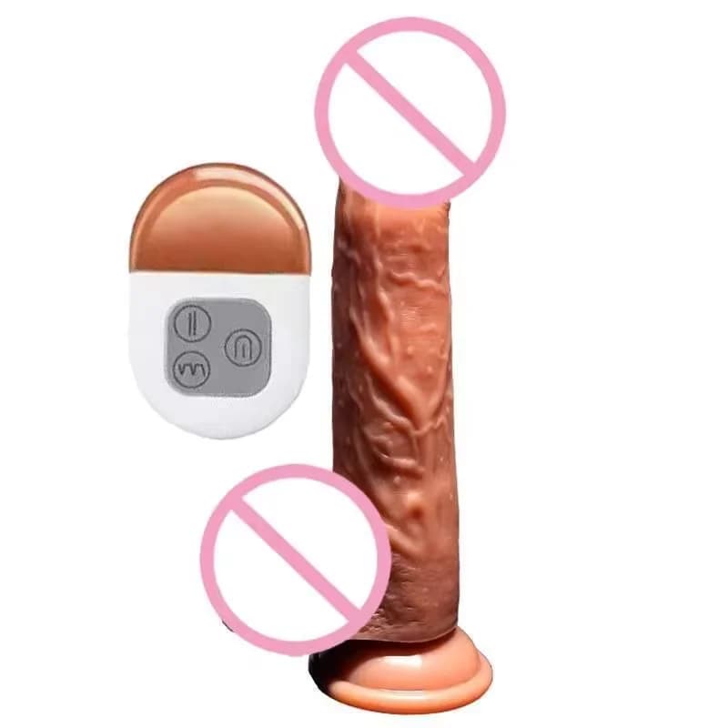 Dildo Realistico Grande e Morbido Nero in Silicone con Doppia Ventosa per Masturbazione Vaginale Femminile, Pene per Donna e Uomo, Giocattolo Sessuale Anale per Adulti