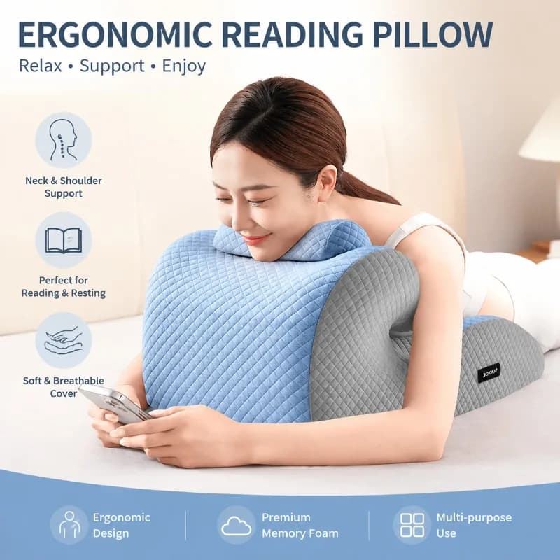 Ergonomic Cervical Pillow for Posture Support, Neck Relaxation, and Reduced Snoring – Versatile Use for Sleep, Massage, and Rec