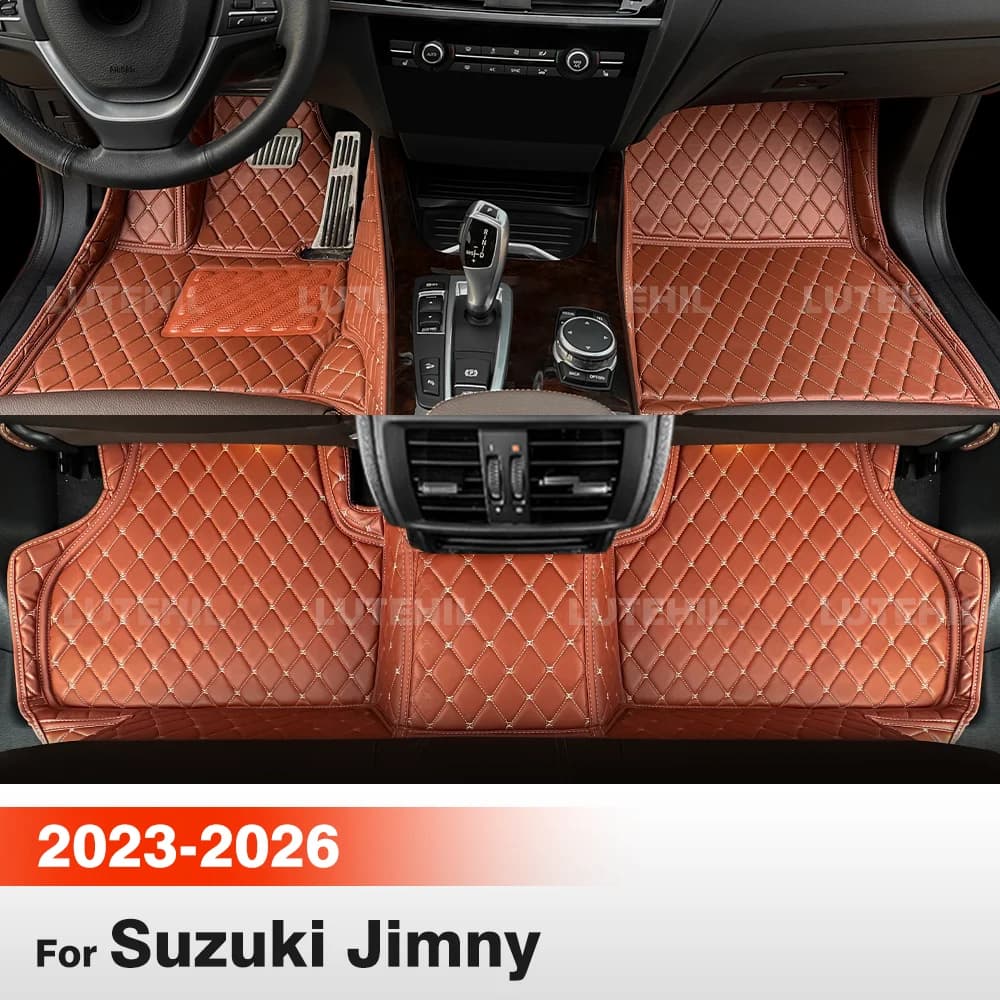 Tappetini per auto per Suzuki Jimny 2023 2024 2025 2026 Tappetini per auto per tutte le stagioni Tappetini per pavimenti Set completo Tappetini per auto