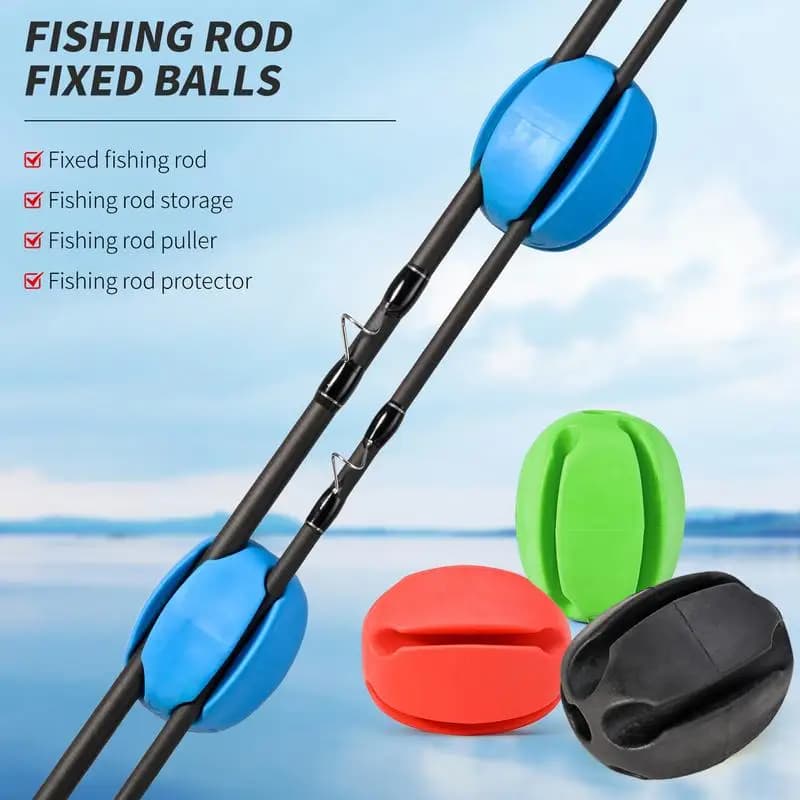 Canna da pesca palla fissa accessori per canna da pesca cinghie di supporto in gomma robusto e leggero estrattore per canna da pesca protezione per
