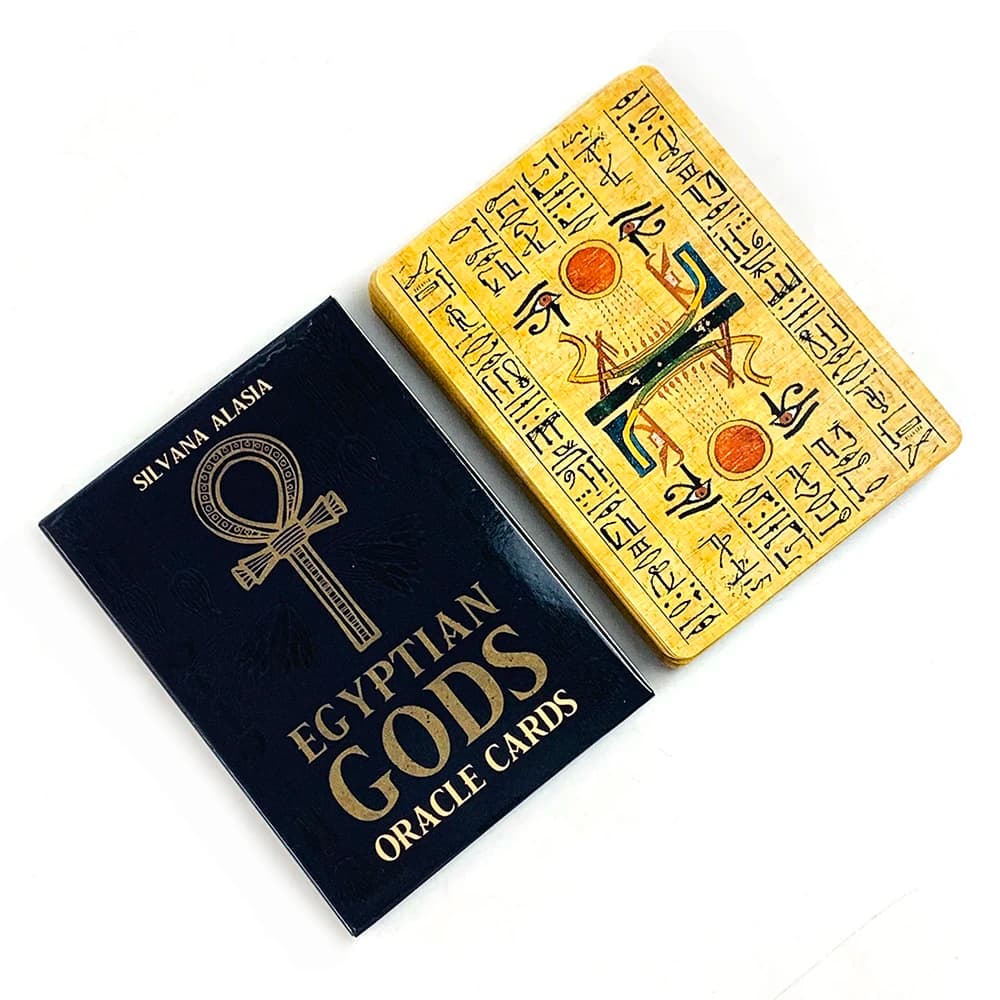 Dei Egiziani Carte Oracle 36 pezzi Carte dei Tarocchi Saggezza Inglese Divinazione Bordo Mazzo Edizione Gioco Gioco di riunione di famiglia Gioco