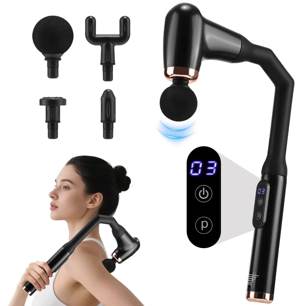Intelligent elbow stripper 3 modes and 6 marches Percussion hammer for muscle relaxing massage for deep tissues adjustable throughout the body