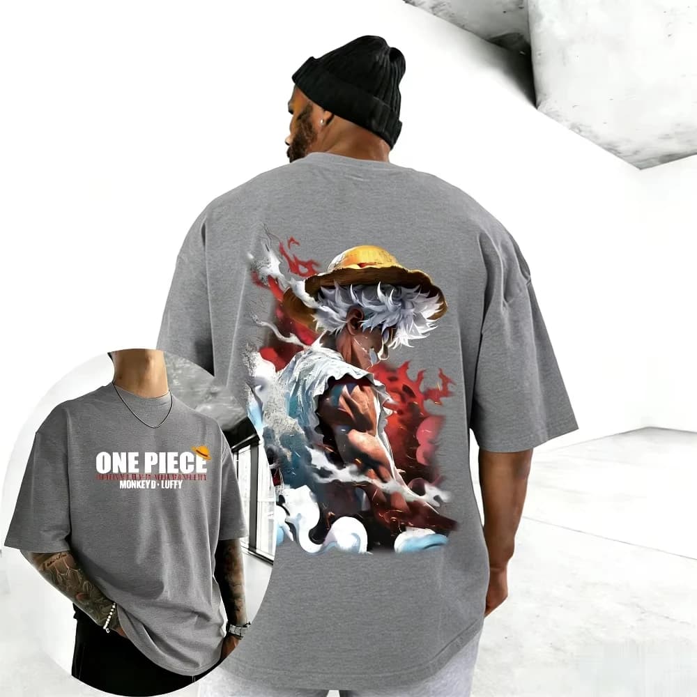 2026 One Piece Luffy Sun God Nika Anime T Shirt Men Women Cotton Short Sleeve Tee Graphic Print Streetwear Summer Casual Y2k