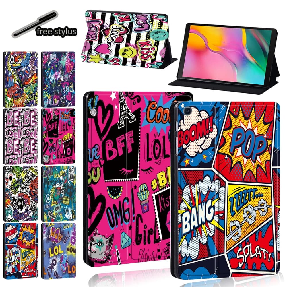 Custodia per Tablet per Samsung Galaxy Tab S6 Lite/Tab A7/Tab A A6/Tab A 9.7/Tab S5e/Tab A 8/s4/6/7 stilo per custodia protettiva per Graffiti