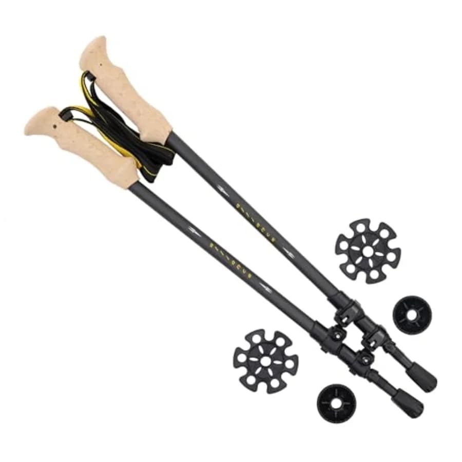 Set di 2 bastoncini da trekking Alliance neri
