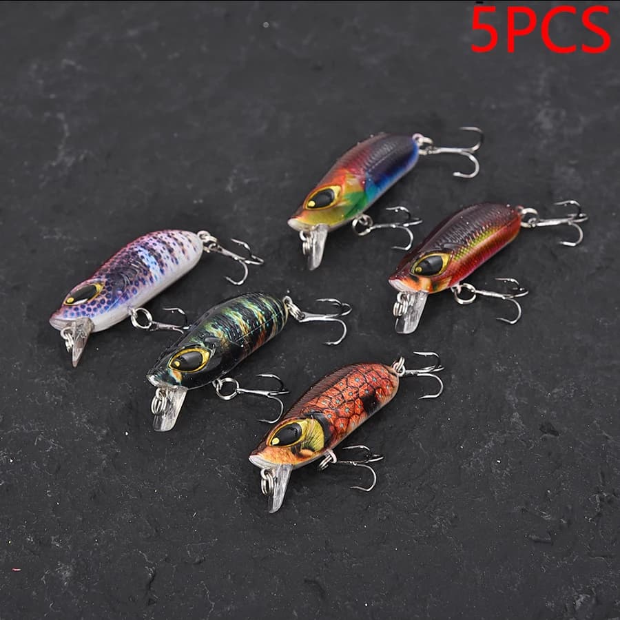 5PCS Galleggiante Esche Artificiali Wobblers Per Pesce Luccio Carpa Pesce Gatto Jerkbait Minnow Swimbait Crankbaits Esche Da Pesca Set Topwater