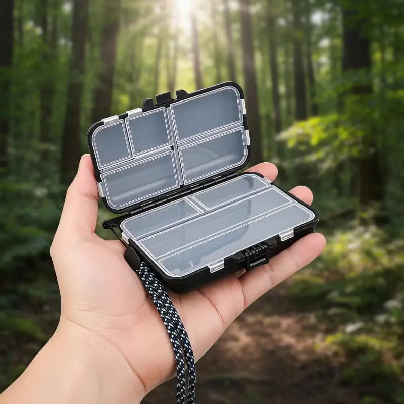 1/2 Pcs Double Sided Fishing Gear Box Waterproof Lure Tackle Storage Organizer for Fishing Enthusiasts Saltwater Fishing