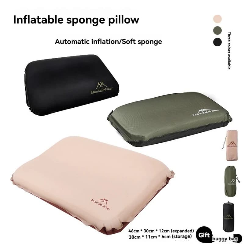 Cuscino Autogonfiabile SZK261 SZK1138, Cuscino da Viaggio Portatile per Campeggio, Cuscino Gonfiabile per Collo, Ideale per Escursionismo e Ufficio