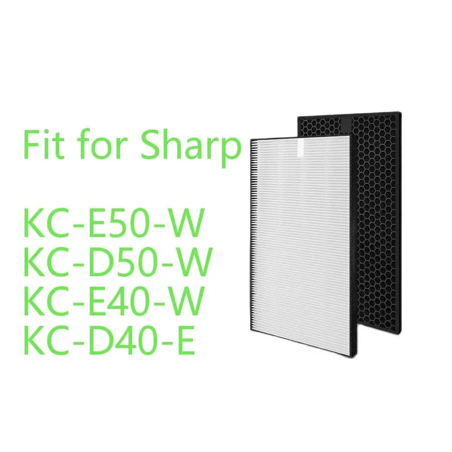 Filtro Hepa H12 FZ-D40HFE e filtro a carbone attivo FZ-D40DFE per Sharp KC-D40 KC-D50 KC-D40Y KC-E40-W KC-E50-W KC-F50-W