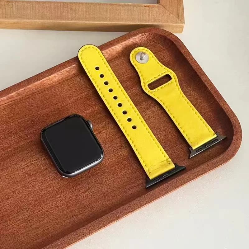 Cinturino in pelle per cinturini per orologi Apple 44mm 41mm 42mm 46mm 40-44mm 45mm braccialetto sportivo serie iWatch 11 10 9 8 7 4 5 6 se Ultra 3