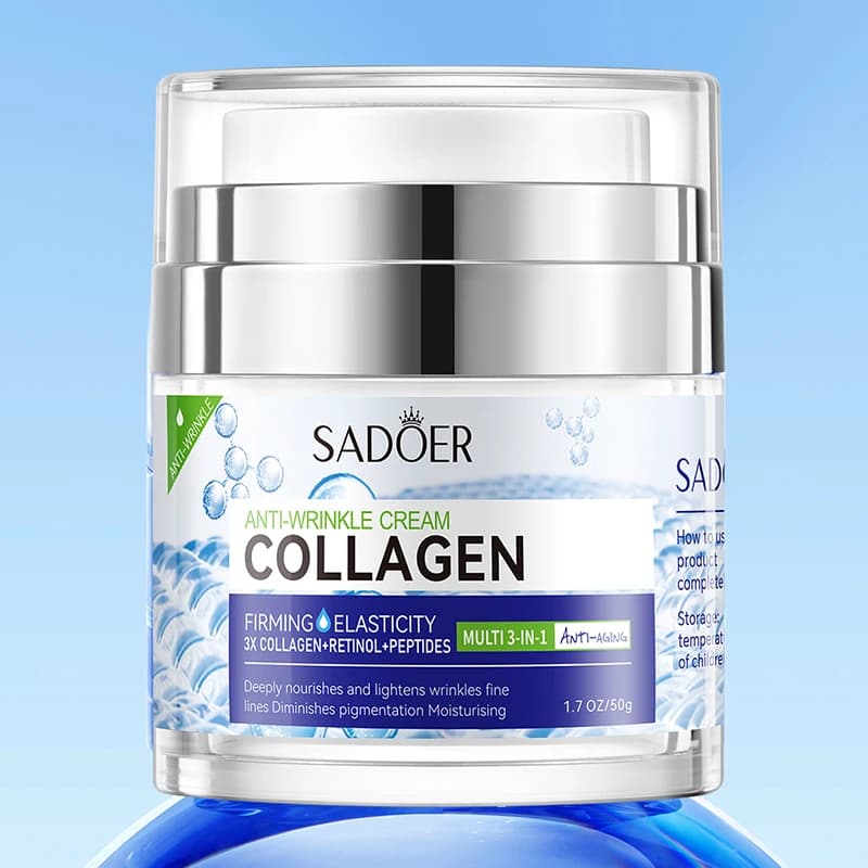 SADOER Face cream with collagen vitamin C Anti-age Hydrating Whitening face cream Moisturizing cream Day cream Beauty Face Skin care