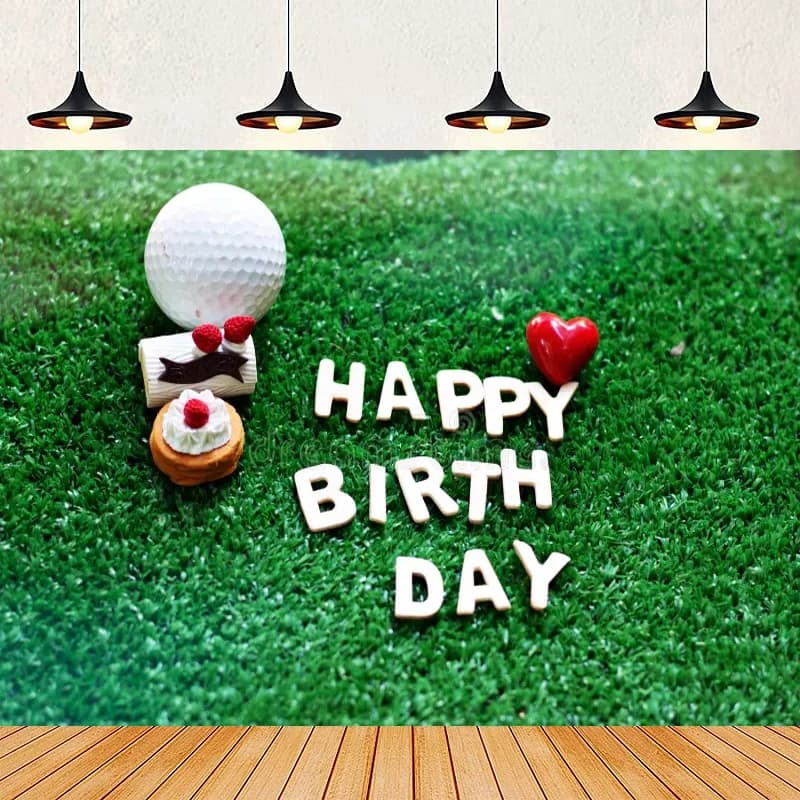 Tema del golf Buon compleanno Sfondo fotografico Rosa Let's Par-Tee Poster Donne Ragazze Golf Sfondo Sport Bday Banner Decor