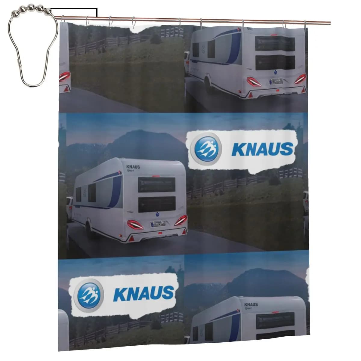 Tenda Doccia per Caravan Knaus, Tenda da Bagno in Poliestere Impermeabile con Ganci