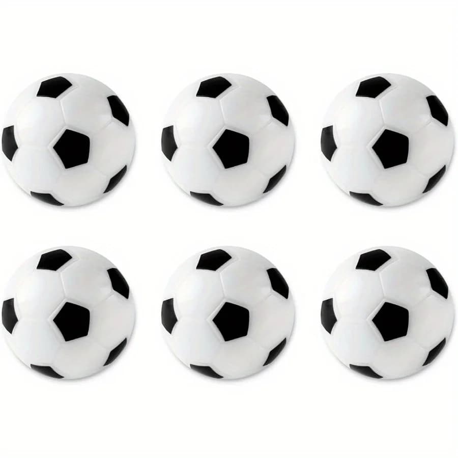 6 Packs Table Soccer Foosball Replacement Balls, Official Table Soccer Balls, Tabletop Football Balls