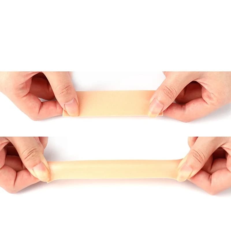 1 rotolo da 2,5 cm x 4,5 m adesivo elastico per tallone nastro per medicazione nastro in schiuma impermeabile adesivi per bende resistenti all'usura kit di pronto soccorso per ferita