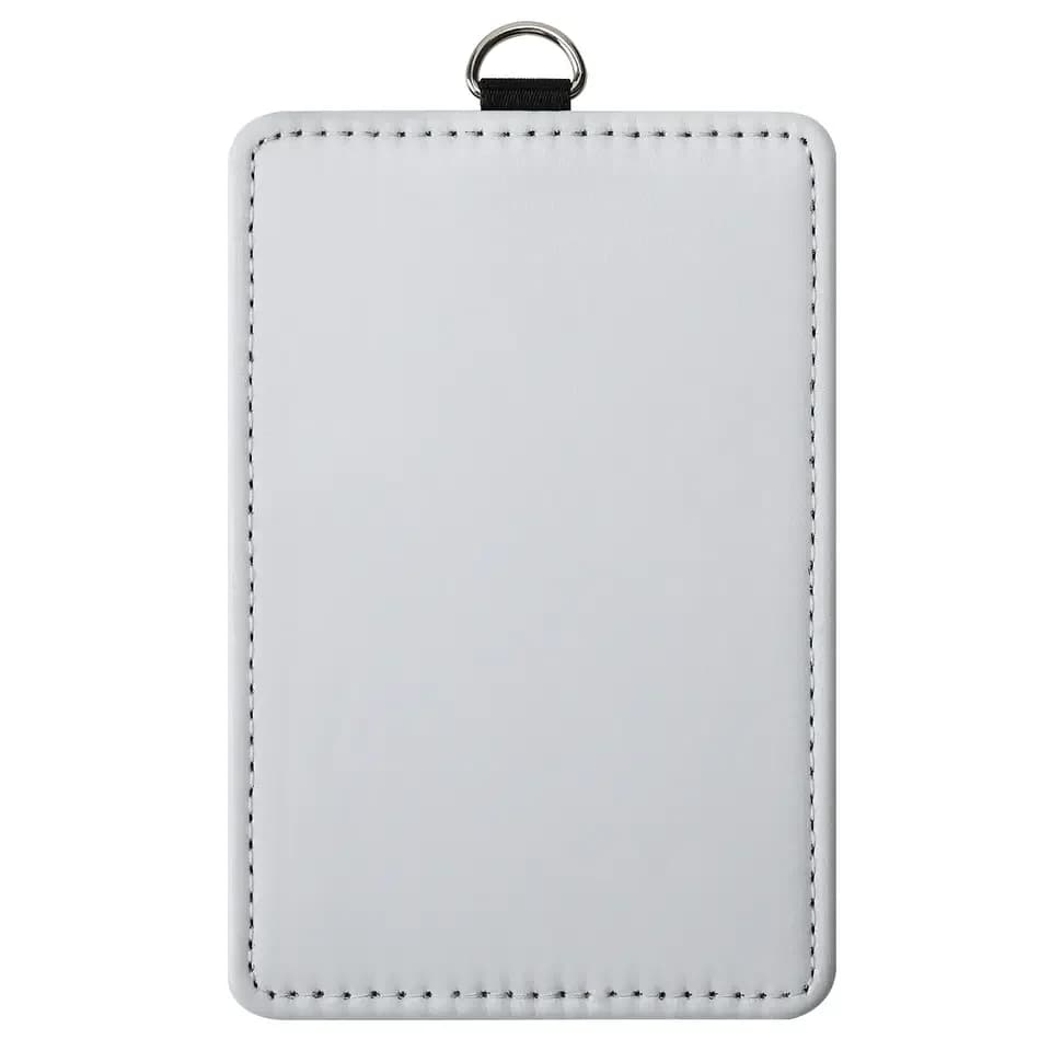 Porta carte di credito vuoto per sublimazione alla moda Porta carte di credito in pelle PU da donna per uomo per regalo con stampa logo personalizzato
