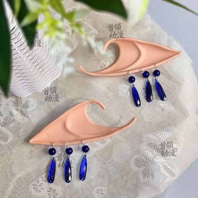 Game Wuthering Waves Cartethyia Cosplay Soul Halloween Prop Earrings Accessories Ornament Punches Christmas Gift
