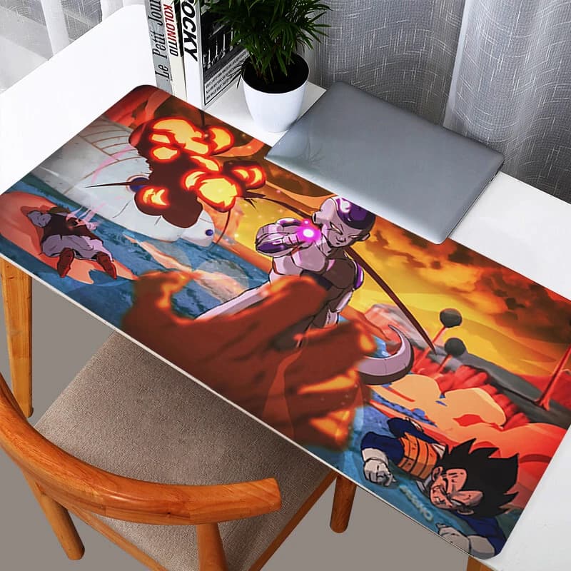 Tappetino per Scrivania da Ufficio per Ragazzi, Tappetino per Tastiera e Laptop, Accessori, Mousepad da Gaming DBZ Dragon Ball Frieza, Grande Mouse Pad