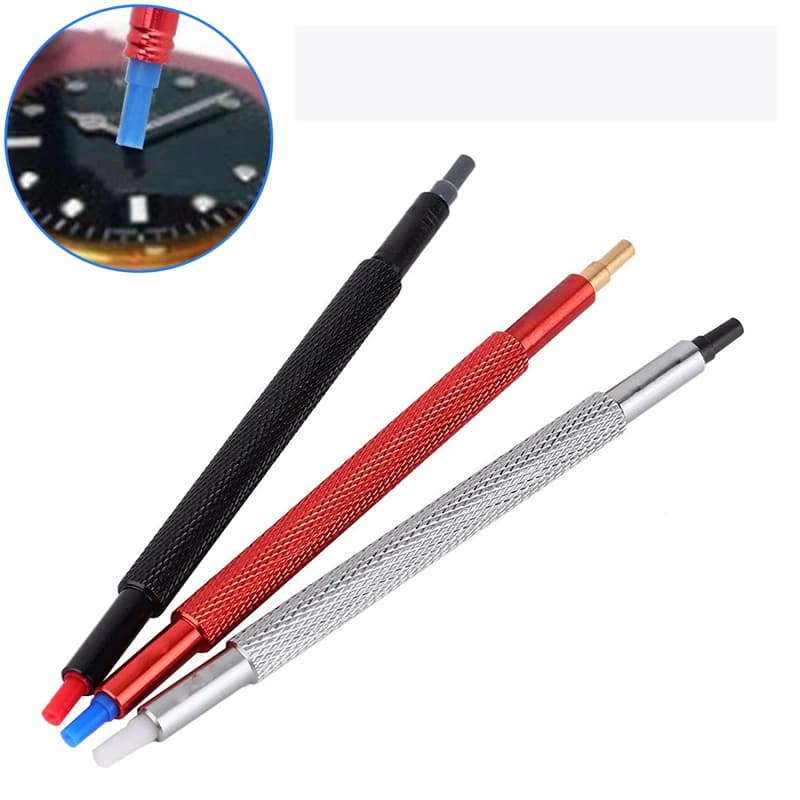 Set di 1/3/4/5 Pezzi per Applicazione Lancette Orologi, Kit di Strumenti per Orologiai, Set di Penne a Doppia Punta e Aghi per Riparazione Orologi