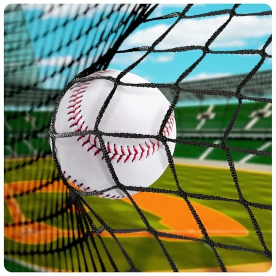 Reti di protezione per baseball e softball, rete sportiva con corda da 33 piedi o kit di sospensione in acciaio, reti in nylon anche per basket, calcio, lacrosse, hockey