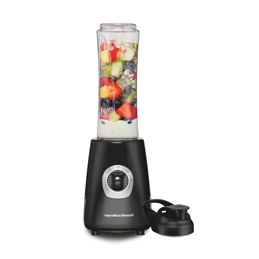 Go Sport portable blender for 20 Oz smoothies. BlendIn personal travel mixer, 600 Watt motor and stainless steel blades for P