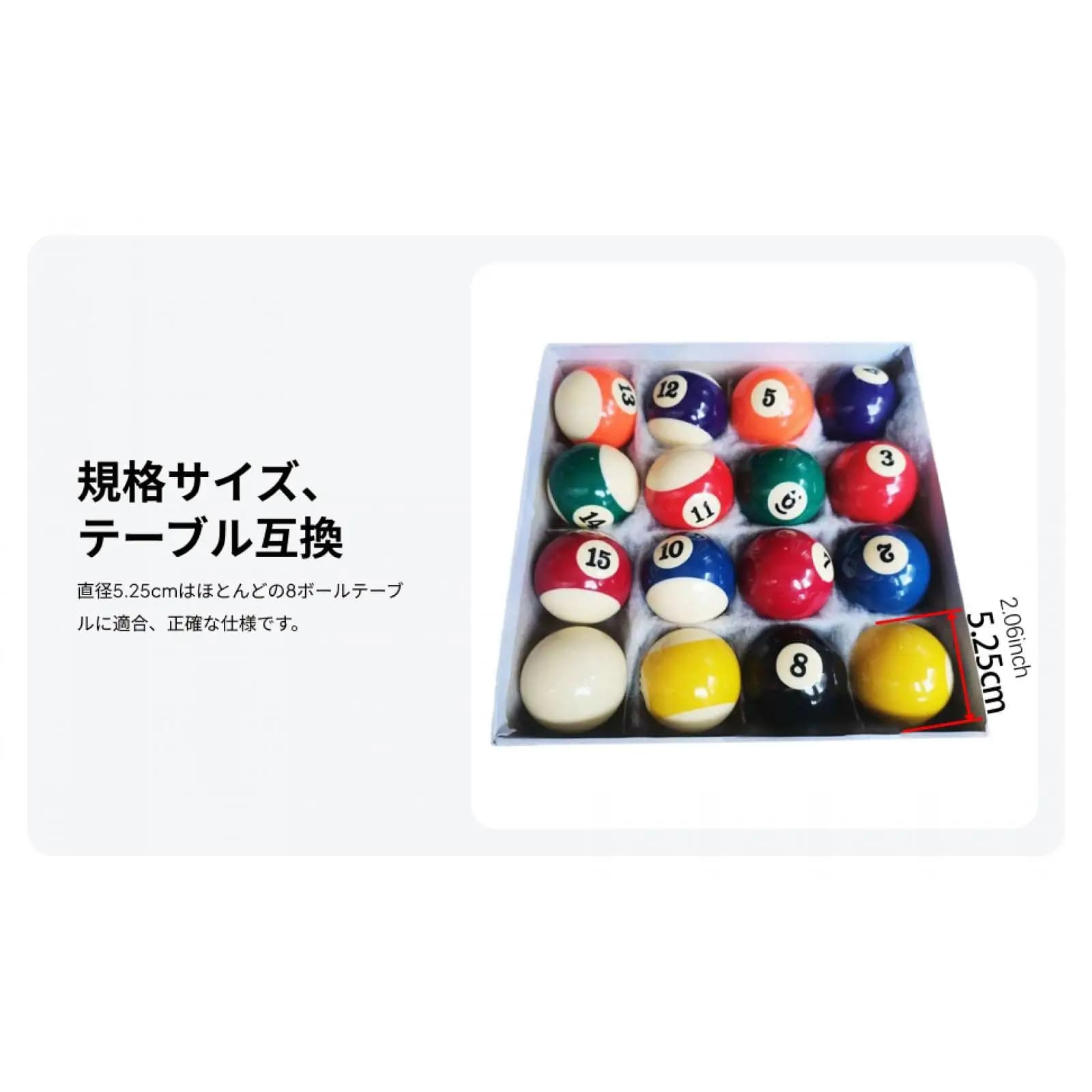 Set di 16 Palline da Biliardo Professionali per Uomini e Donne, Kit Completo per Tavoli da Biliardo, per Sport e Tempo Libero a Casa