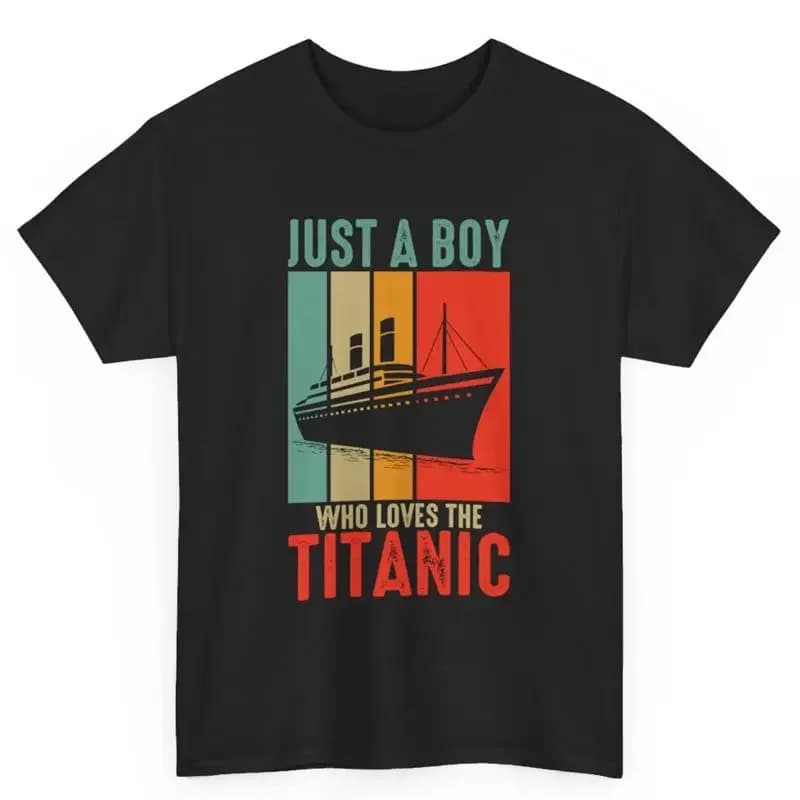 Titanic Boy Loves Boys for Kids Youth T Shirt