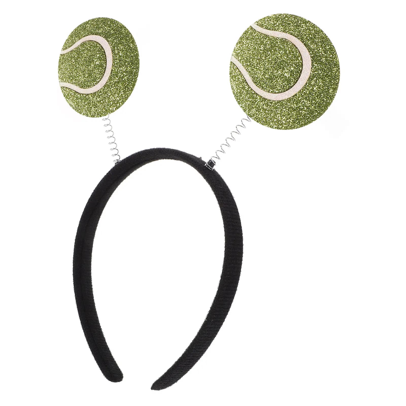 Fascia per capelli con palline da tennis, accessorio decorativo per capelli, per feste, compleanni, festival, sport, cerchietto per capelli, fascia per feste