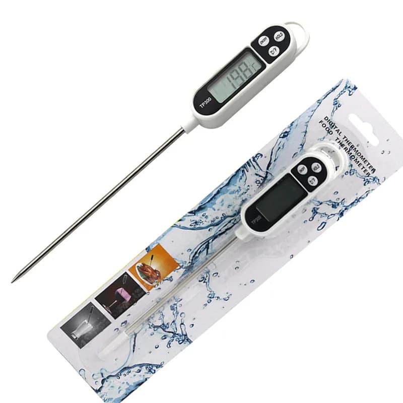 Digital TP300 food thermometer for meat, cooking probe, BBQ, electronic oven, portable kitchen utensils (1 piece)