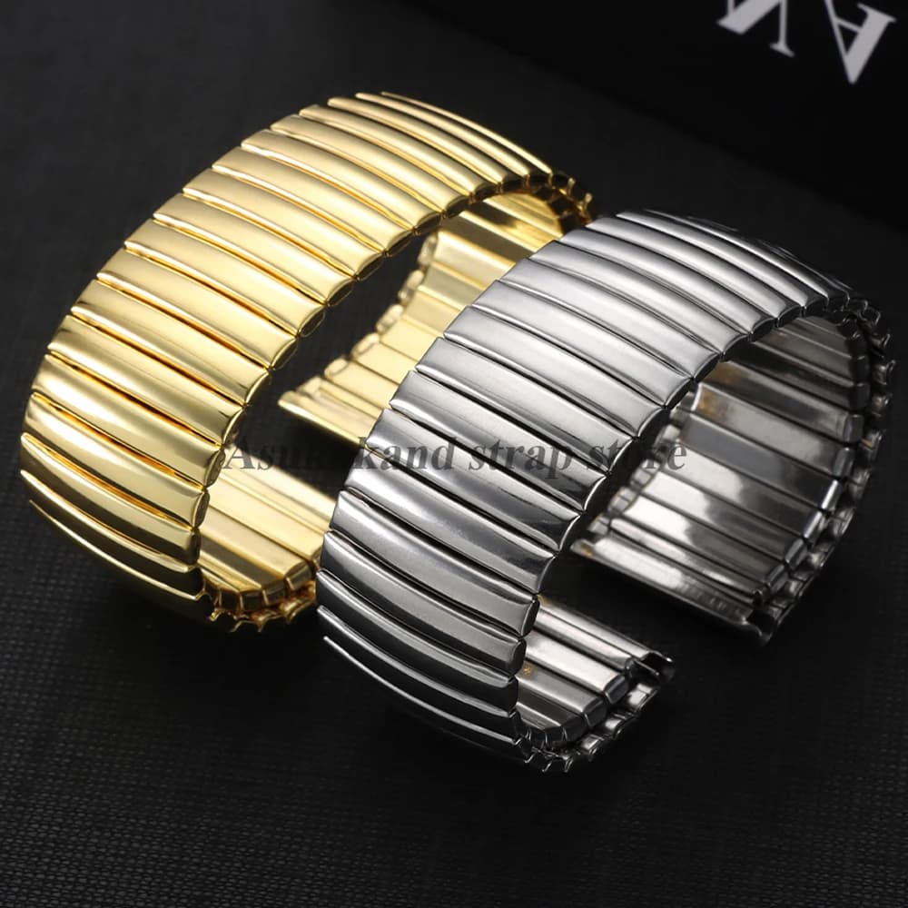 18mm 20mm 22mm Stainless Steel Watch Band for Seiko Elastic Strap 12mm 14mm 16mm Universal Women Men Metal Watchstrap Bracelets